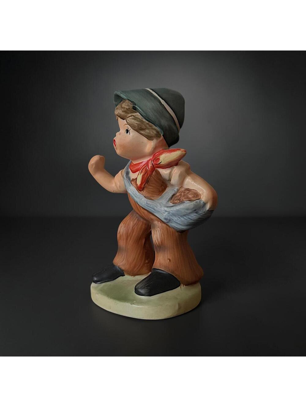 Vintage Napco Ware Boy Figurine 9482 Taiwan Hand Painted Ceramic Figure - 4"